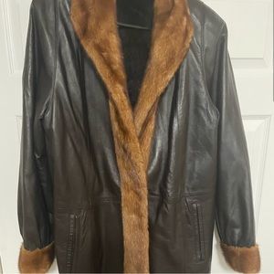 Dasco Genuine Leather and Fur Coat